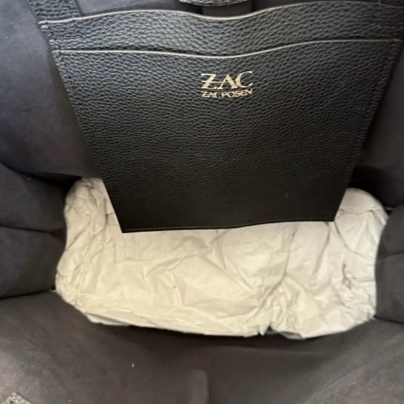 Zac Posen Anthea Denim Checkered Tote Bag NWT - Picture 9 of 16